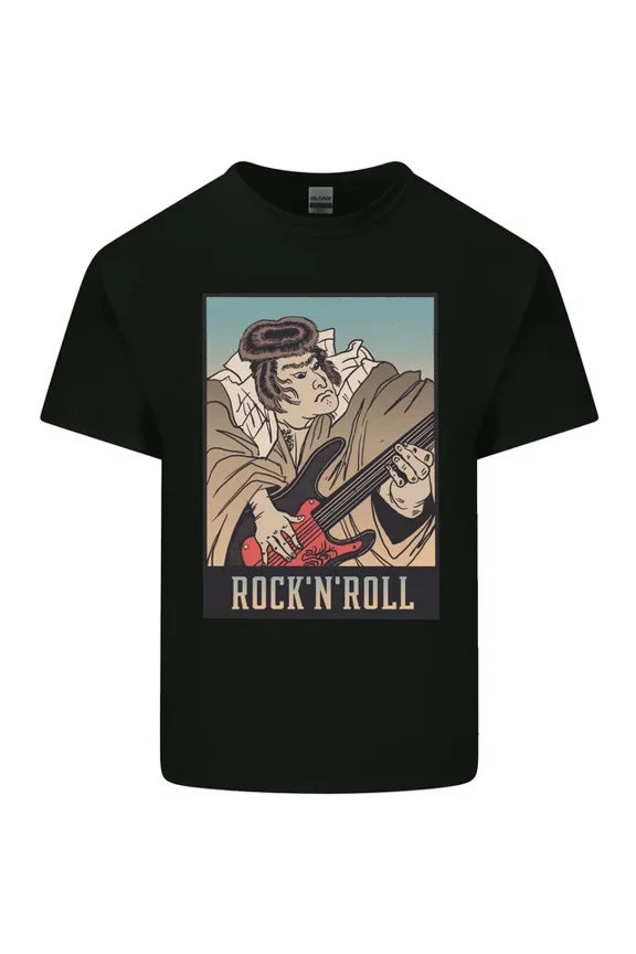 Hot Trending T-Shirt With A Sumo Wrestler Playing The Electric Guitar T-Shirt Design Preview Only