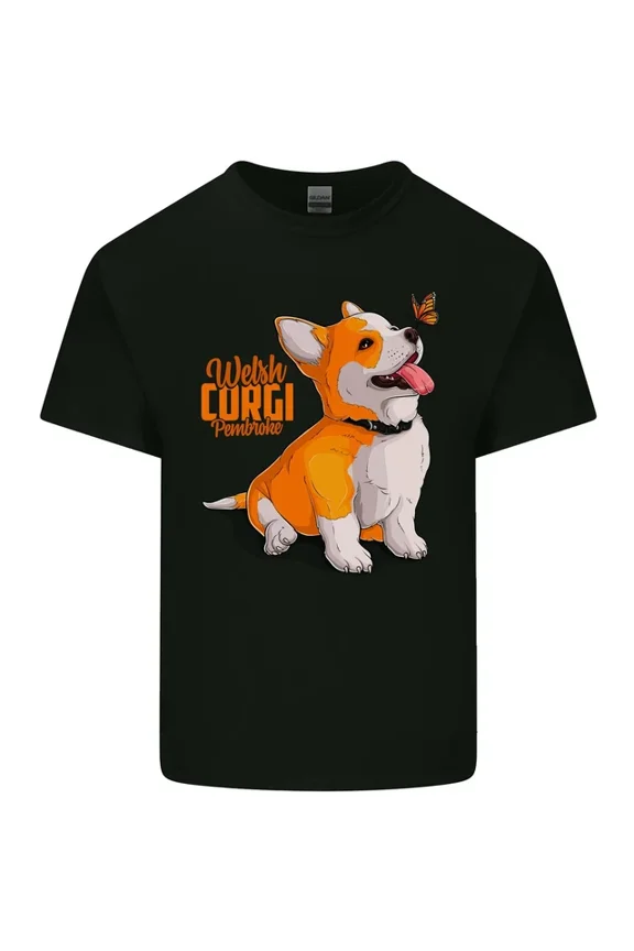 Hot Trending T-Shirt With A Welsh Corgi Illustration Dog T-Shirt Design Preview Only