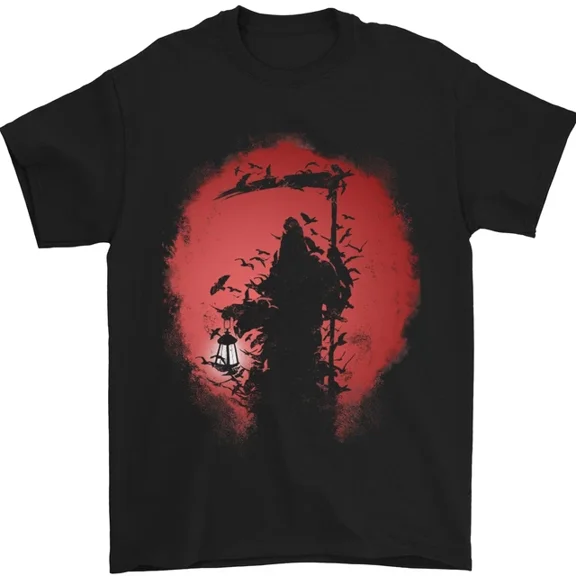 Hot Trending T-Shirt With Afterlife Grim Reaper Death Gothic Skull T-Shirt Design Preview Only