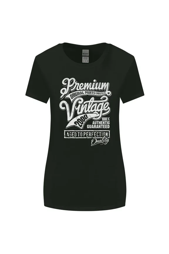 Hot Trending T-Shirt With Aged To Perfection Vintage 25Th Birthday 2000 T-Shirt Design Preview Only
