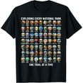 thumbnail image 1 of Hot Trending T-Shirt With All Us National Park Checklist Bucket List Of National Parks T-Shirt Design Preview Only, 1 of 3