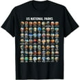thumbnail image 1 of Hot Trending T-Shirt With All Us National Park Checklist Bucket List Of National Parks T-Shirt Design Preview Only, 1 of 3