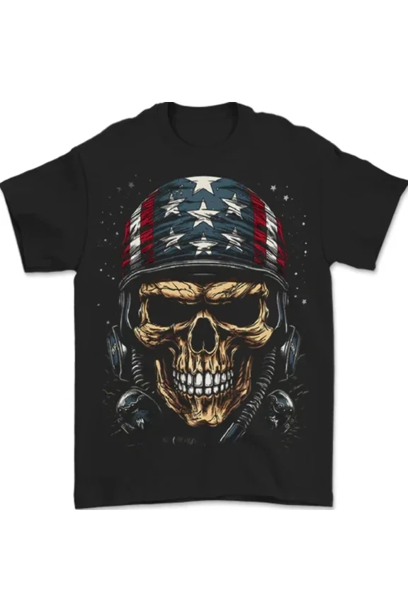 Hot Trending T-Shirt With American Bandana Usa Biker T-Shirt Design Preview Only