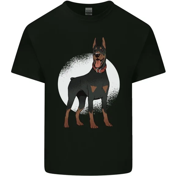 Hot Trending T-Shirt With An Alert Doberman T-Shirt Design Preview Only