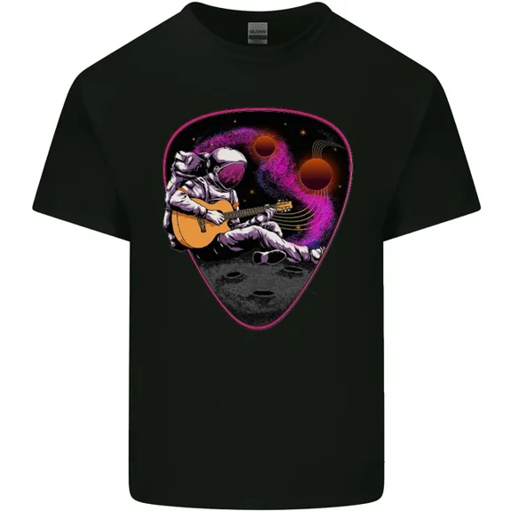 Hot Trending T-Shirt With An Astronaut Playing Guitar Space Rock T-Shirt Design Preview Only