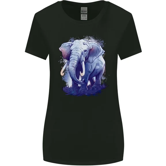 Hot Trending T-Shirt With An Elephant Watercolour T-Shirt Design Preview Only