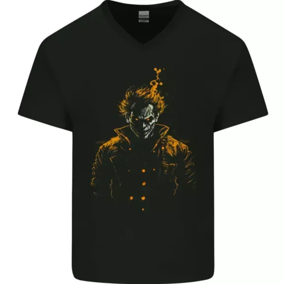 Hot Trending T-Shirt With An Evil Clown Halloween Horror T-Shirt Design Preview Only