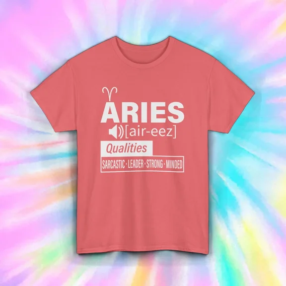 Hot Trending T-Shirt With Aries Zodiac Shirt Leader Astrology Sign Graphic Design Preview Only