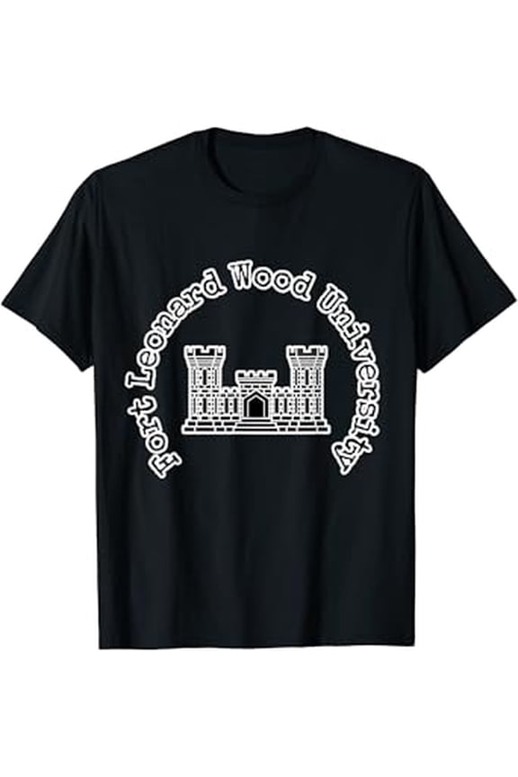 Hot Trending T-Shirt With Army Corp Of Engineers Badgefort Leonard Wood University T-Shirt Design Preview Only