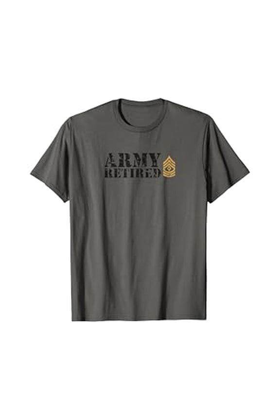 Hot Trending T-Shirt With Army First Sergeant (1Sg) Retired T-Shirt Design Preview Only