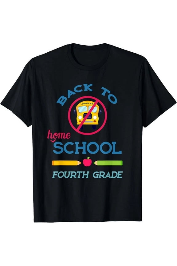 Hot Trending T-Shirt With Back To Homeschool - Fourth 4Th Grade School Kids Teacher Design Preview Only