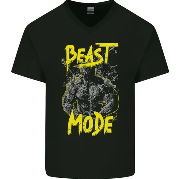 Hot Trending T-Shirt With Beast Mode Gym Training Top Workout T-Shirt Design Preview Only