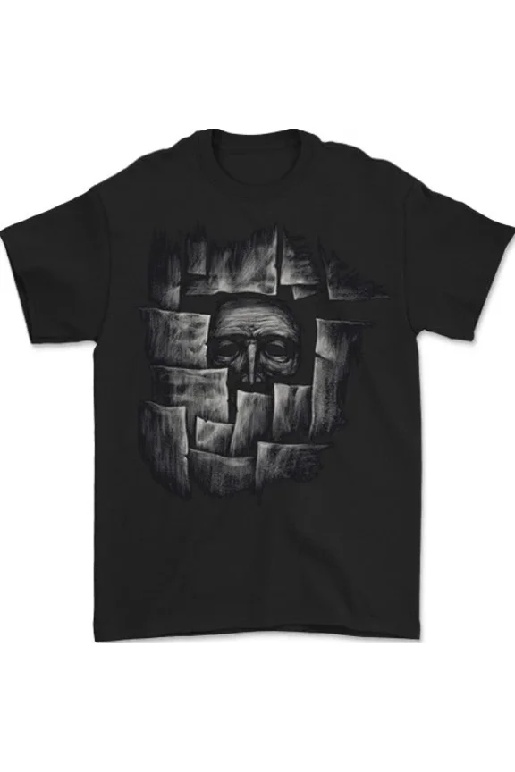 Hot Trending T-Shirt With Behind The Wall Gothic Goth Halloween T-Shirt Design Preview Only