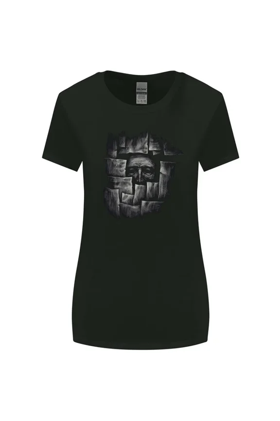 Hot Trending T-Shirt With Behind The Wall Gothic Goth Halloween T-Shirt Design Preview Only