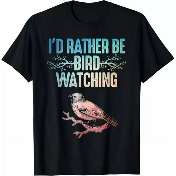 Hot Trending T-Shirt With Best Birdwatching Art For Men Women Birding Nerd Bird Lovers Design Preview Only