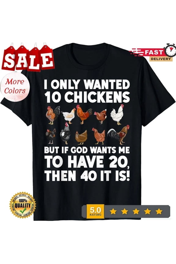 Hot Trending T-Shirt With Best Chicken Art For Men Women Poultry Themed Design Preview Only