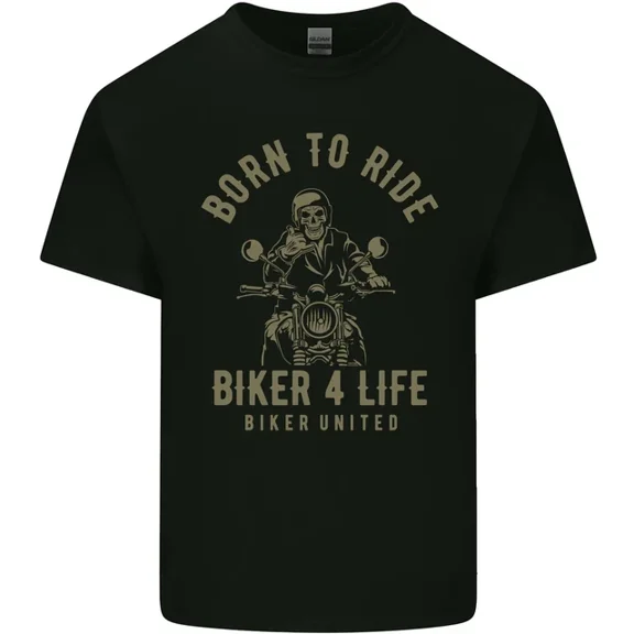 Hot Trending T-Shirt With Biker 4 Life Motorbike Motorcycle T-Shirt Design Preview Only