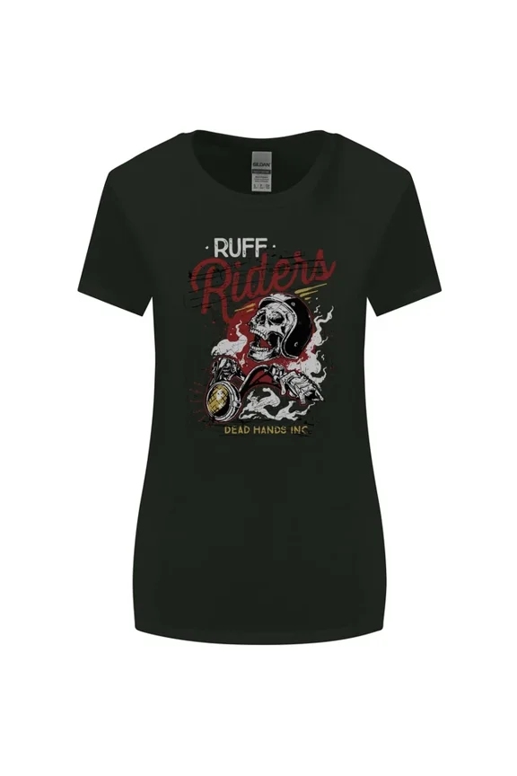 Hot Trending T-Shirt With Biker Ruff Riders Motorcycle Motorbike T-Shirt Design Preview Only