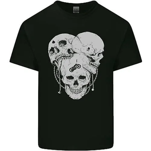 Hot Trending T-Shirt With Biker Skulls Motorcycle Motobike Chopper T-Shirt Design Preview Only