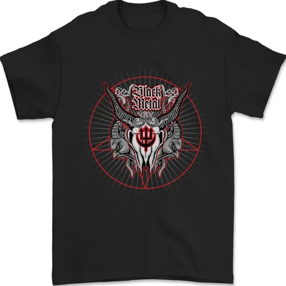 Hot Trending T-Shirt With Black Metal Demonic Heavy Metal T-Shirt Design Preview Only