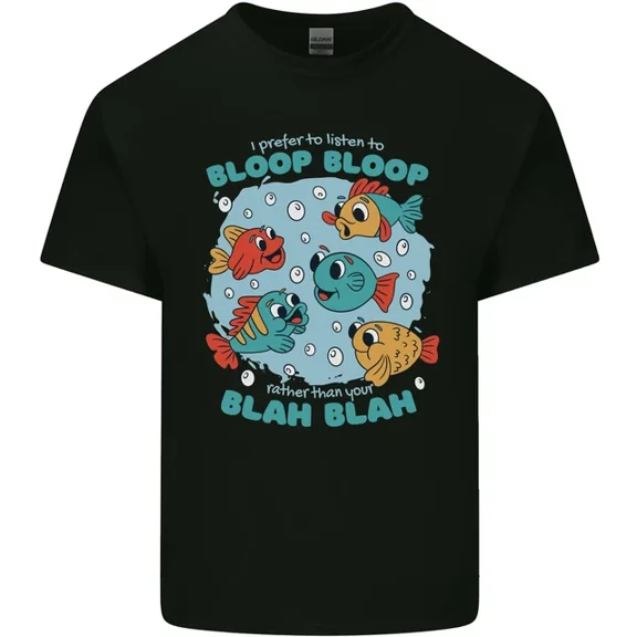 Hot Trending T-Shirt With Bloop Bloop Funny Fishing Fisherman T-Shirt Design Preview Only