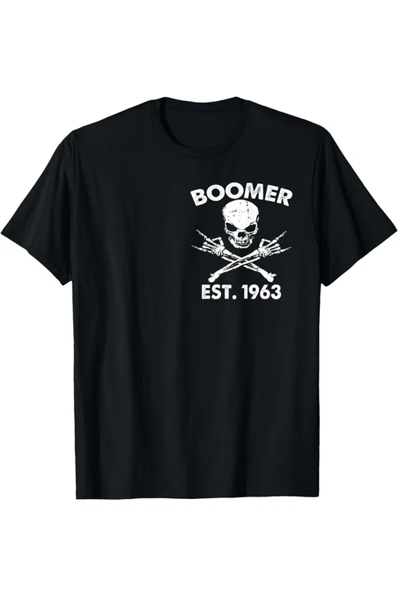 Hot Trending T-Shirt With Boomer Est 1963 I'M 97% Sure You Don'T Like Me T-Shirt Design Preview Only