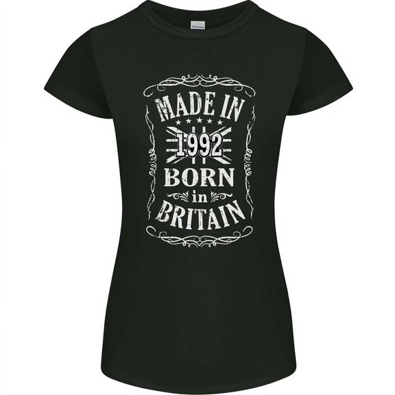 Hot Trending T-Shirt With Born In Britain 33Rd Birthday Made 1992 T-Shirt Design Preview Only
