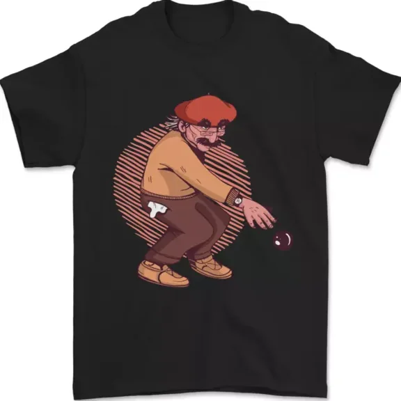 Hot Trending T-Shirt With Boule Man Bowls Petanque Balls T-Shirt Design Preview Only