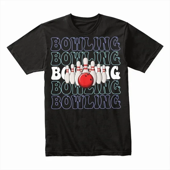 Hot Trending T-Shirt With Bowling T Shirt, Sport Gift Tee, Bowling Graphic Shirt, Funny Bowling Unisex Design Preview Only