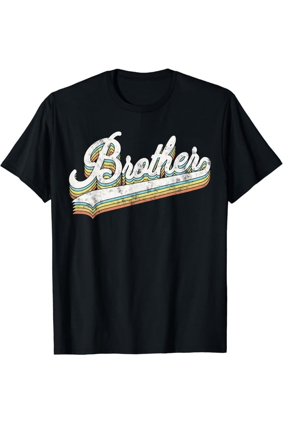 Hot Trending T-Shirt With Brother Retro Style Father'S Day Gift For Bro Brother