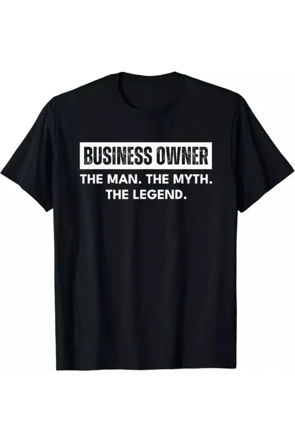 Hot Trending T-Shirt With Business Owner Distressed Ceo Entrepreneur Man Myth Legend Design Preview Only