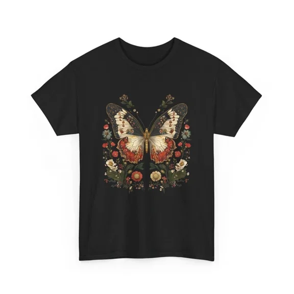 Hot Trending T-Shirt With Butterfly Shirt Women’S Graphic Tee Cute Aesthetic Boho Oversized Trendy Look