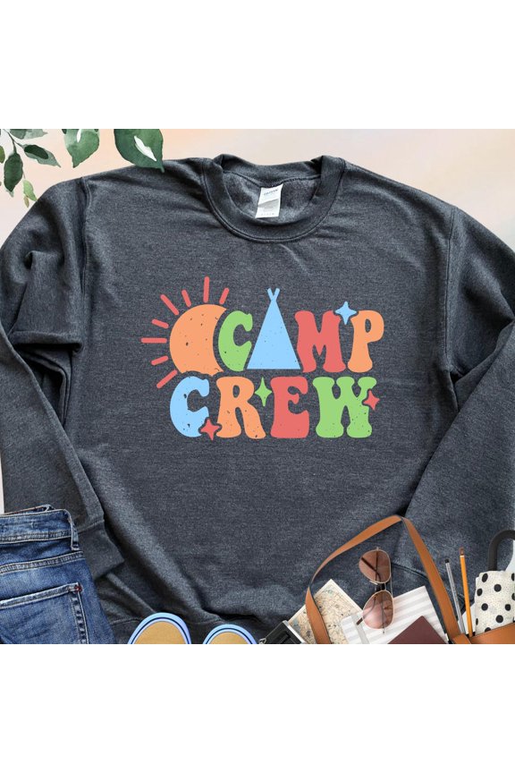 Hot Trending T-Shirt With Camp Crew, Group Camping Trip, Family Camps, Camper, Camping Squad, Camping Buddies Gift Design Preview Only