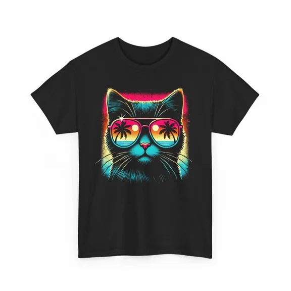 Hot Trending T-Shirt With Cat Lover T-Shirt For Men & Women – Cute Funny Graphic Cat Print Design Preview Only