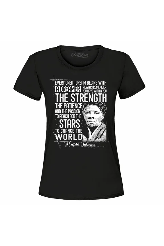 Hot Trending T-Shirt With Change The World Quote Harriet Tubman Harriet Tubman Shirts Design Preview Only