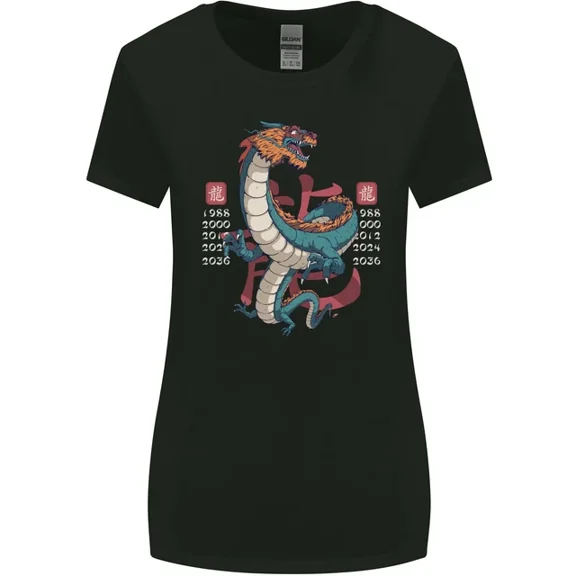 Hot Trending T-Shirt With Chinese Zodiac Shengxiao Year Of The Dragon T-Shirt Design Preview Only