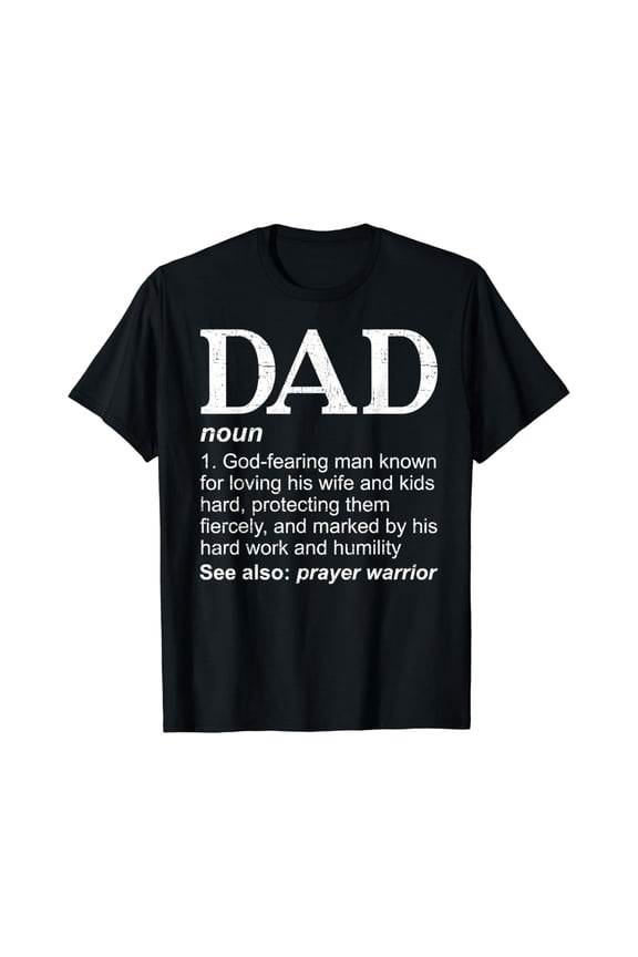 Hot Trending T-Shirt With Christian Dad Definition Fathers Day Funny Dad Gift