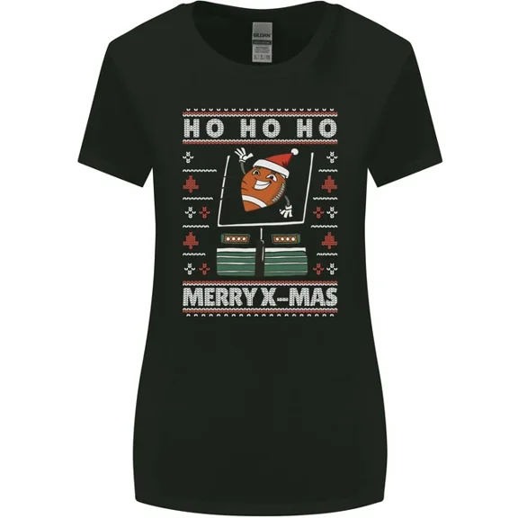 Hot Trending T-Shirt With Christmas American Football Xmas T-Shirt Design Preview Only
