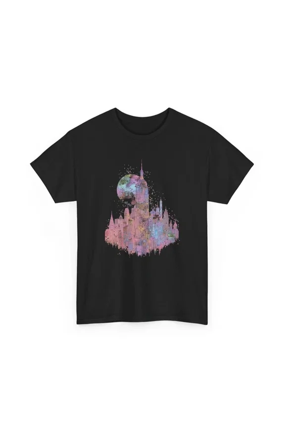 Hot Trending T-Shirt With City Skyline T-Shirt S-5Xl | Urban Streetwear Tee | Iridescent City Bubble Shirt