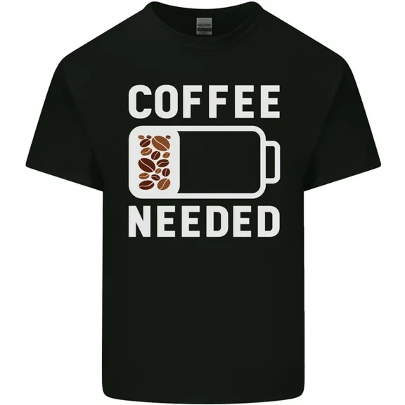 Hot Trending T-Shirt With Coffee Needed Funny Addict T-Shirt Design Preview Only