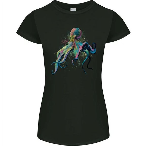 Hot Trending T-Shirt With Colourful Octopus Ocean Life Scuba Diving T-Shirt Design Preview Only
