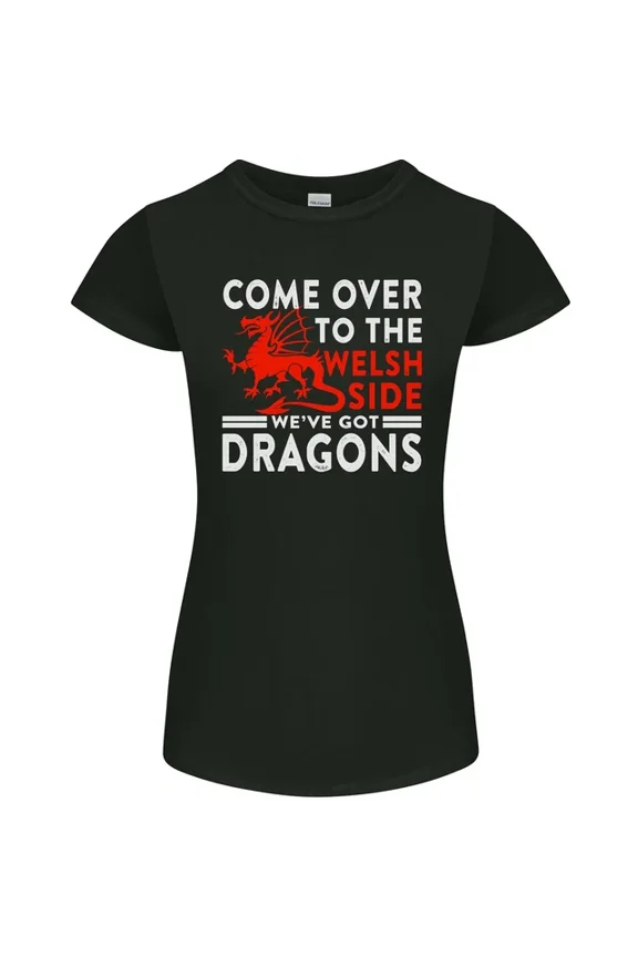 Hot Trending T-Shirt With Come To The Welsh Side Dragons Wales Rugby T-Shirt Design Preview Only