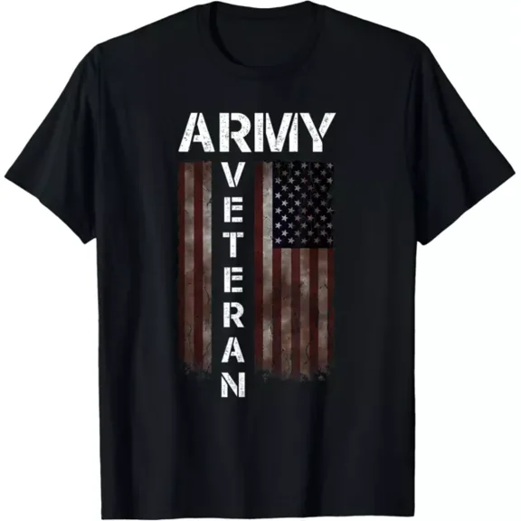 Hot Trending T-Shirt With Cool American (Usa) Flag - Proud Us Army Veteran Gift Idea Design Preview Only