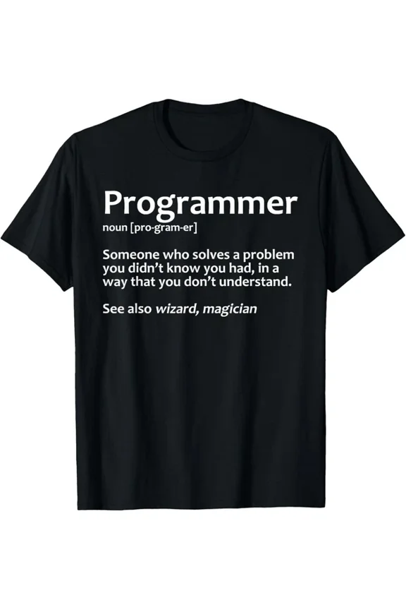 Hot Trending T-Shirt With Cool Computer Programmer For Men Women It Programming Coding Design Preview Only