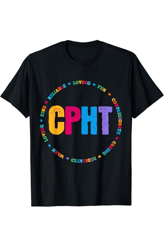 Hot Trending T-Shirt With Cpht Tech Certified Pharmacy Technician Design Preview Only