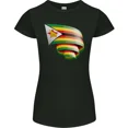 thumbnail image 1 of Hot Trending T-Shirt With Curled Zimbabwe Flag Zimbabwean Day Football T-Shirt Design Preview Only, 1 of 5