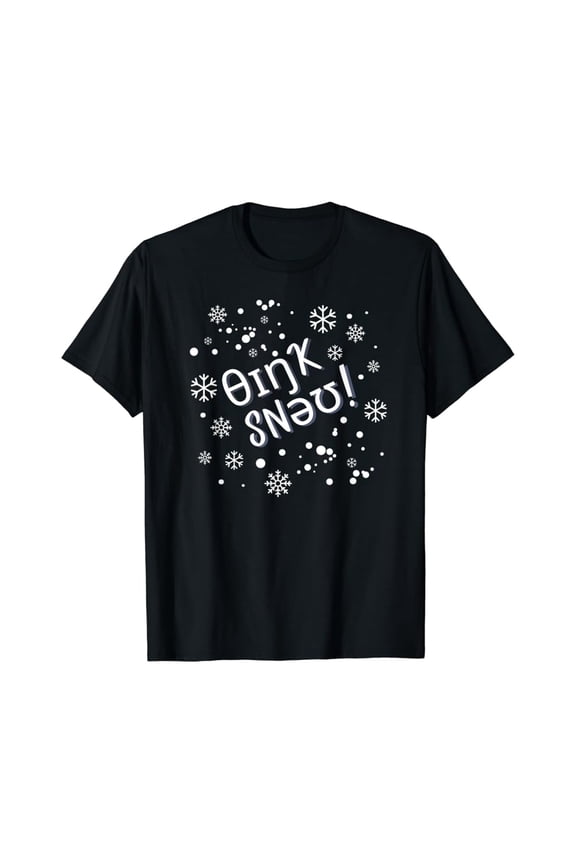 Hot Trending T-Shirt With Cute Speech Therapist Think Snow Ipa Snowflake Slp Gift Design Preview Only