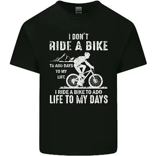 Hot Trending T-Shirt With Cycling Life To Days Funny Cyclist Bicycle Kids T-Shirt Boys Girls Design Preview Only