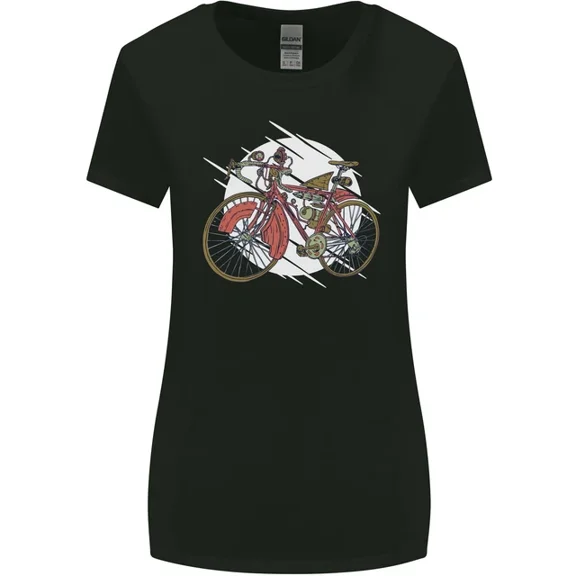 Hot Trending T-Shirt With Cycling Steampunk Bicycle Bike Cyclist T-Shirt Design Preview Only