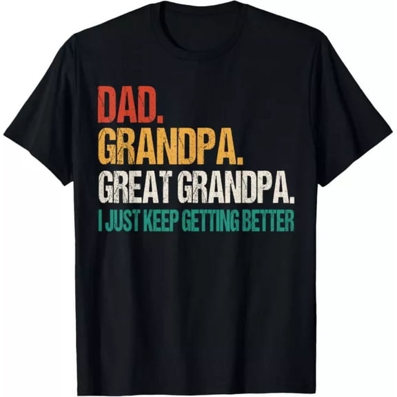 Hot Trending T-Shirt With Dad Grandpa Great Grandpa Fathers Day For Great Grandfather Unisex T-Shirt Design Preview Only